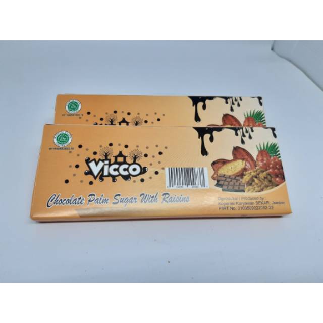 

Vicco Cokelat Bar Extra Dark Palm Sugar+Kismis