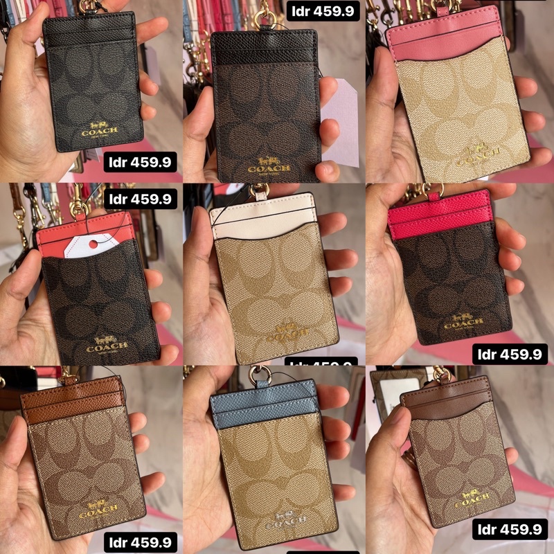 

[ORIGINAL 100%] Coach Lanyard ID Card Signature Canvas