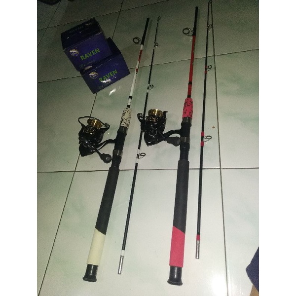 satu set pancing joran daido manta rel orca power handle