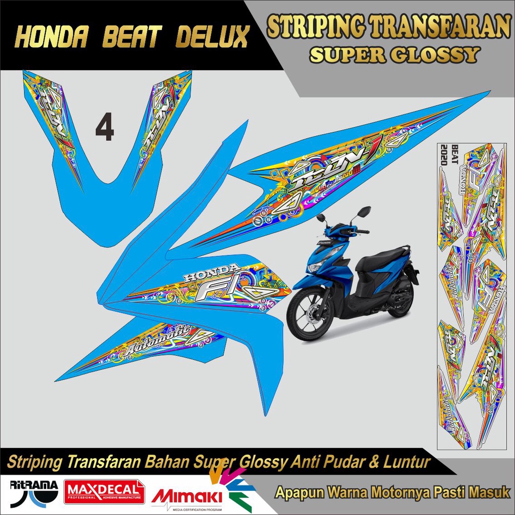 STRIPING TRANSPRAN UV GLOSY BEAT DELUK LIS BODI TRANSPARAN UV GLOSY BEAT DELUK