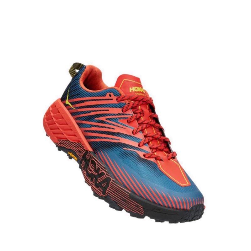 Hoka One One Speadgoat 4 Sepatu Trail Running Cowok Wide(2E)