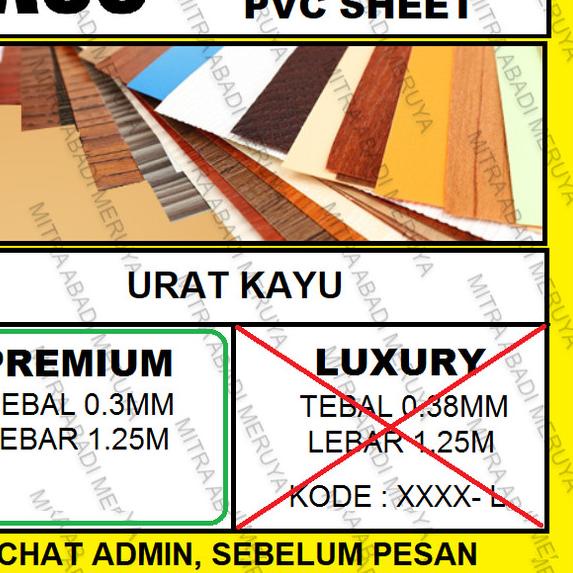 ✫ Taco Sheet Wood Grain Premium PVC Sheet Deco Sheet ❇