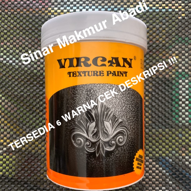 Vircan Texture Paint Base Cat Texture Speaker Multipurpose 6 Warna 1 L