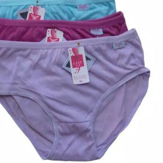 celana dalam CD wanita polos merk ESSE ukuran M L XL XXL XXXL ( extra jumbo) 1 lusin