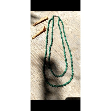 kalung batu malachite 2rangkap cantik