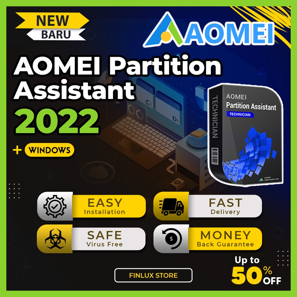

AOMEI Prttn Assstnt Tchncn v9.13 Ltst 2022 Lftm Fr Wndws