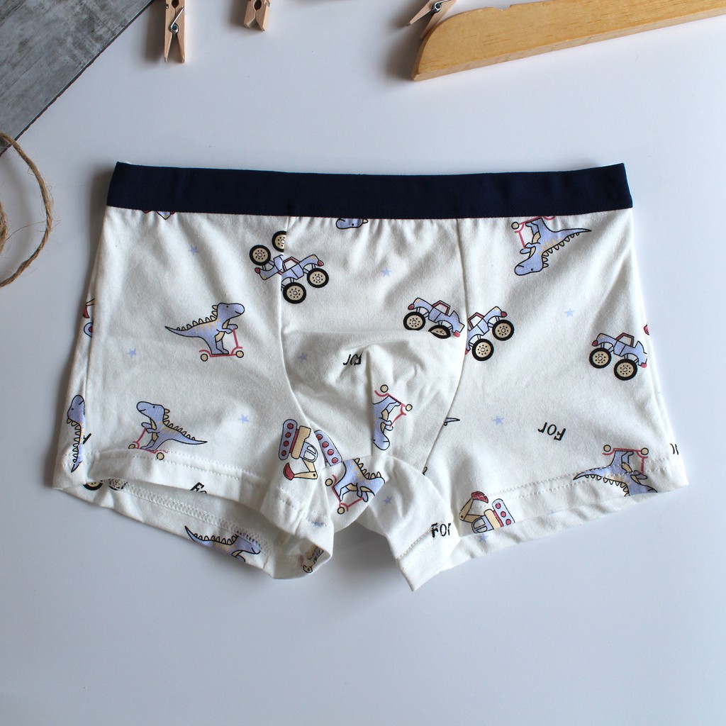 Celana Dalam boxer anak laki laki bahan katun import isi 4 pcs dengan ziplock pouch Boxer anak laki