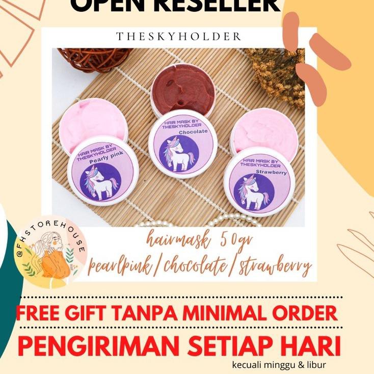 Terbaik.. [READY STOCK] HAIR MASK BY THESKYHOLDER MASKER RAMBUT HAIRMASK [FREE SHOWER CAP]
