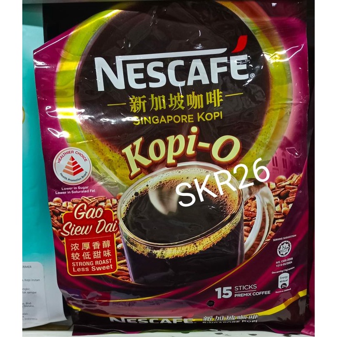 

Nescafe Kopi O Strong Roast Less Sweet 15 Stick