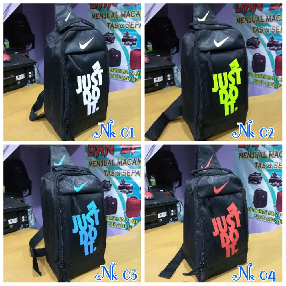 Tas Sepatu Nike JUST DO IT Slempang & jinjing