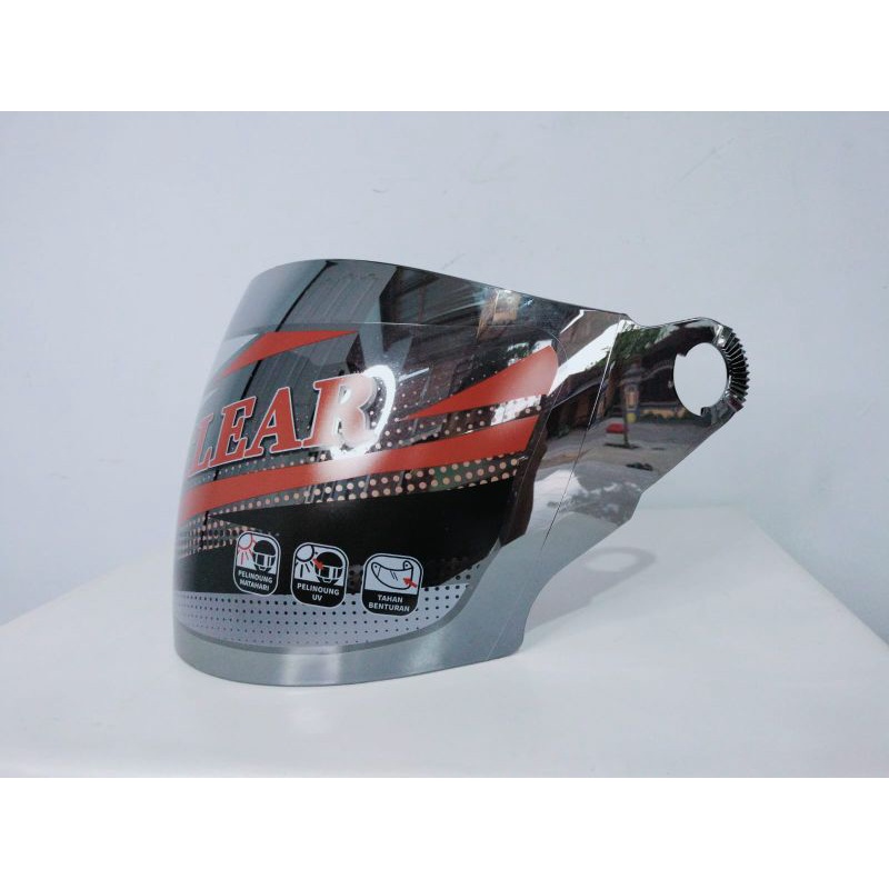 Kaca/ Visor Helm INK Cx22 Iridium Silver/ Pelangi.