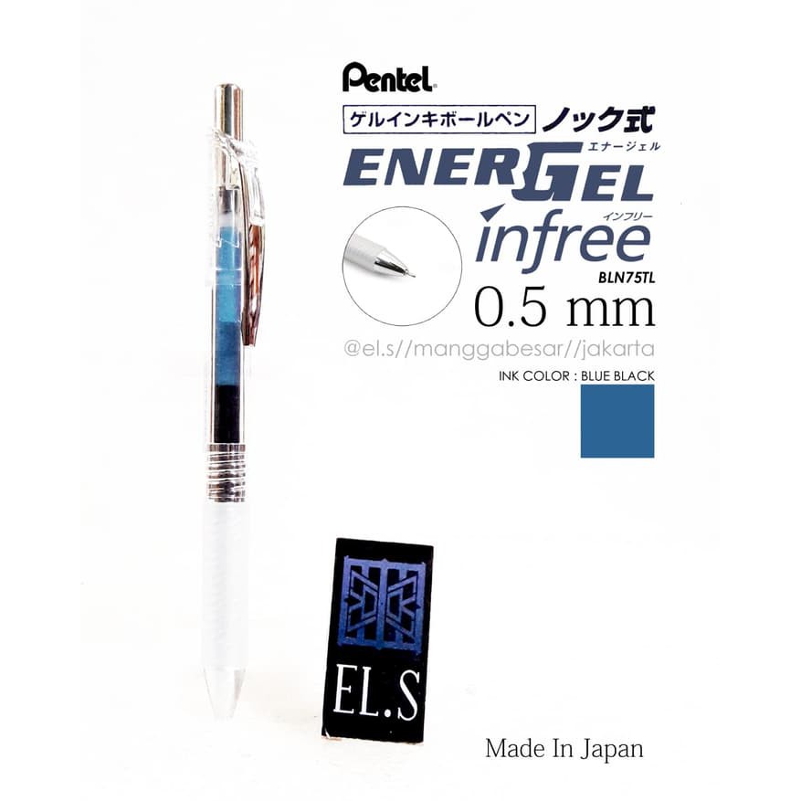 

OPEN SALE PENTEL ENERGEL INFREE 0.5 BLUEBLACK