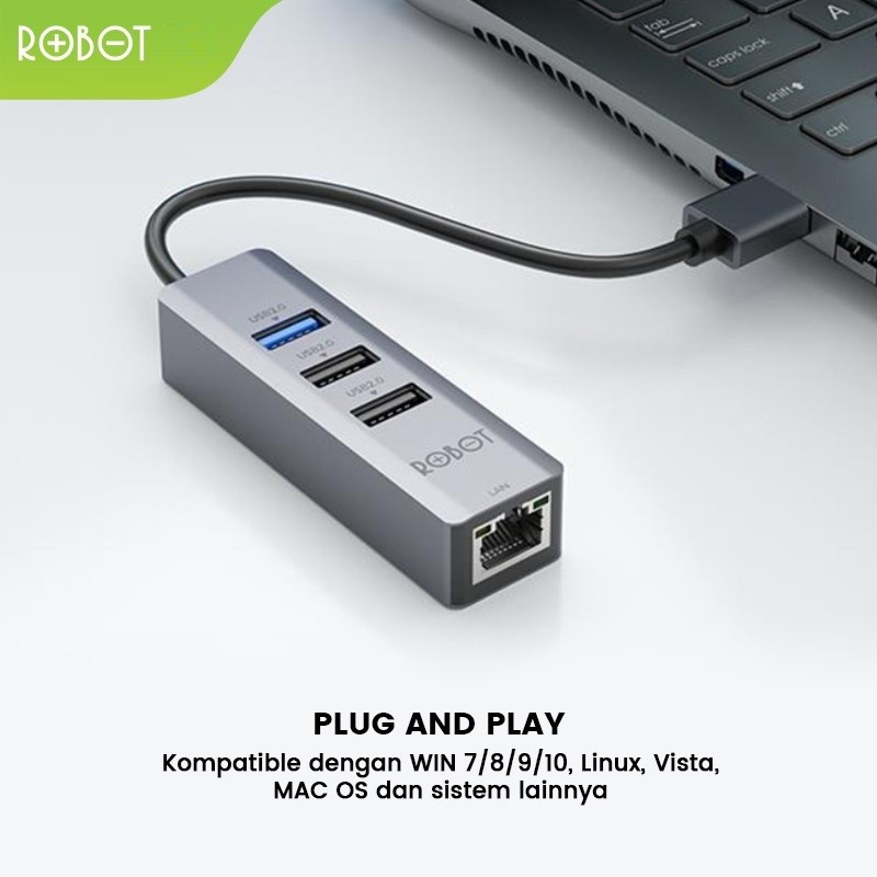 ROBOT USB Hub HEA100 with Lan Ethernet Adapter