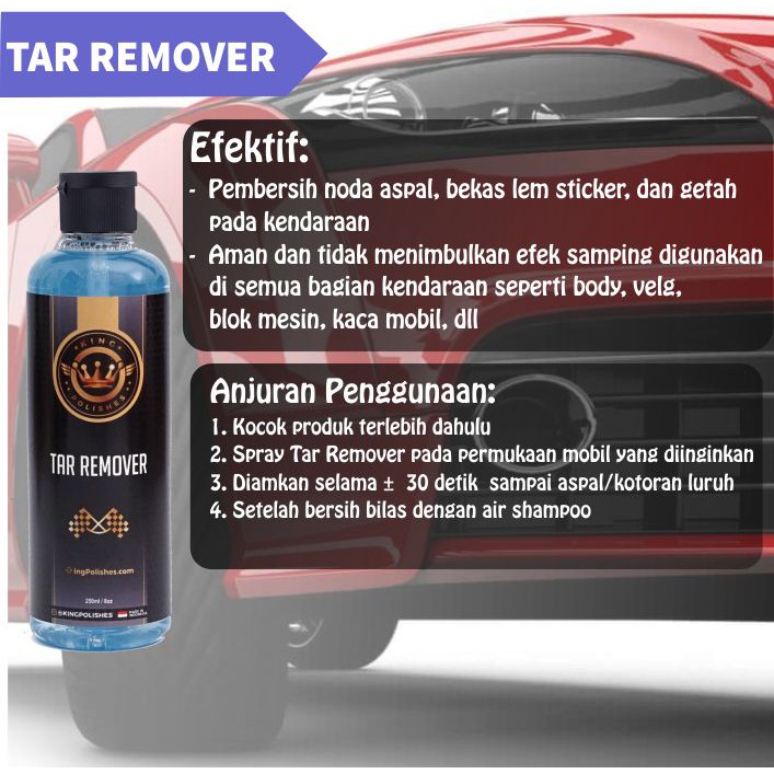Pembersih Noda Mobil Aspal Getah Bekas Lem Tar Remover Kingpolishes