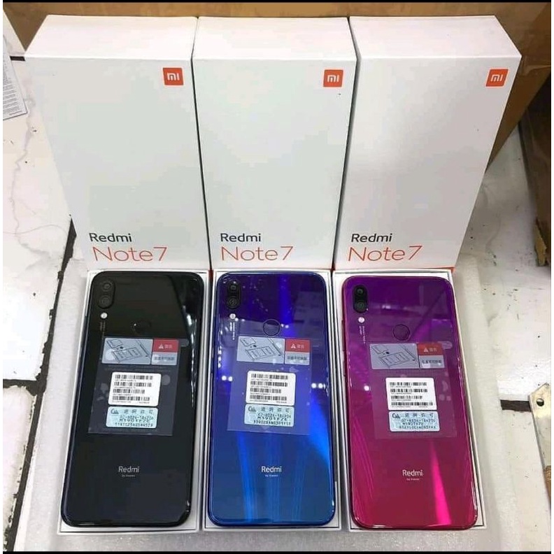 XIAOMI REDMI NOT 7 RAM 3/32 & 4/64 FULLSET MULUS GARANSI RESMI TAM