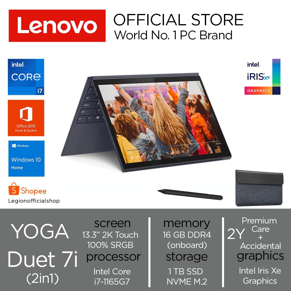 Jual Laptop Lenovo Yoga Duet I Id Ci G Gb Tb Ts Win Opi Slate Grey Shopee