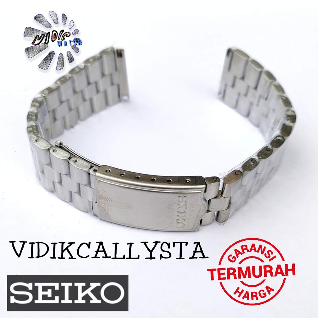 Rantai Jam Tangan Seiko 19mm Tali strap Watch Seiko Replacement 19mm full stainless steel 19 MM