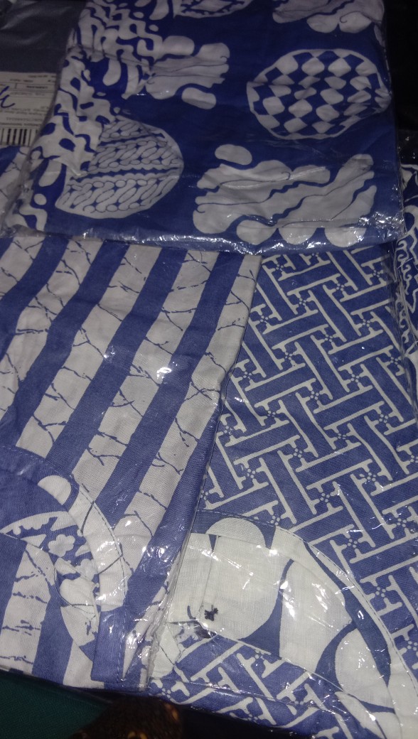 Tunic Marshanda Lawasan Biru Tunic Jumbo Tunik Jumbo Tunik Batik Jumbo Xxl Seragam Batik Kerja