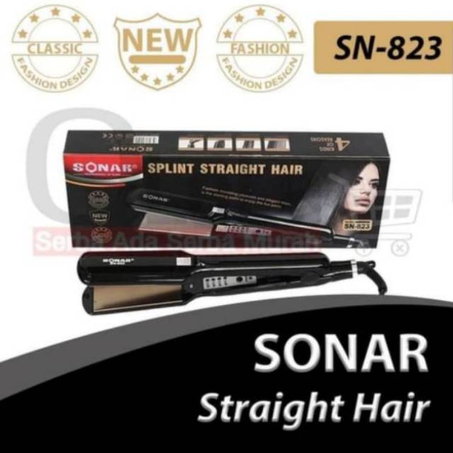 Catok Rambut Profesional Sonar SN-823 // Catokan Rambut Lurus Temperatur Suhu Max 220c