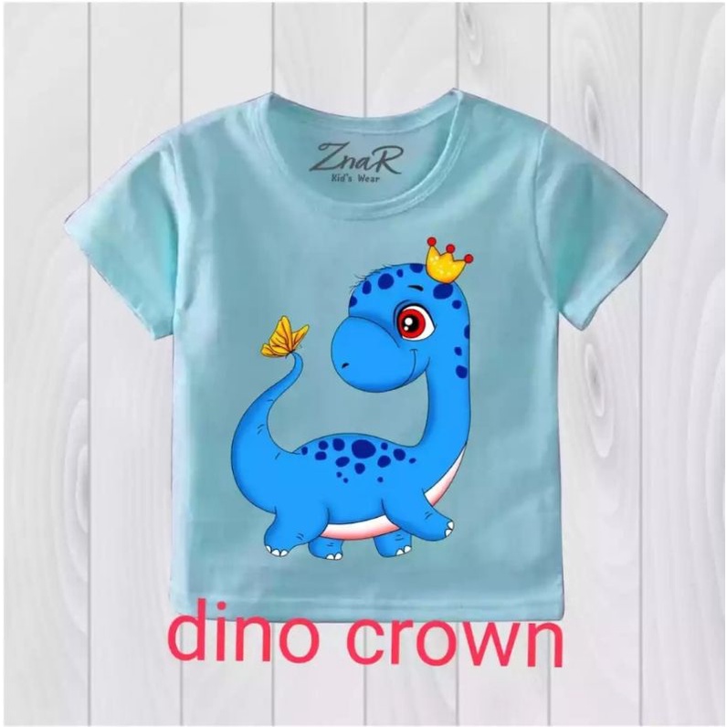 Baju bayi atasan kaos bayi usia 3-9 bulan-13 Biru dino