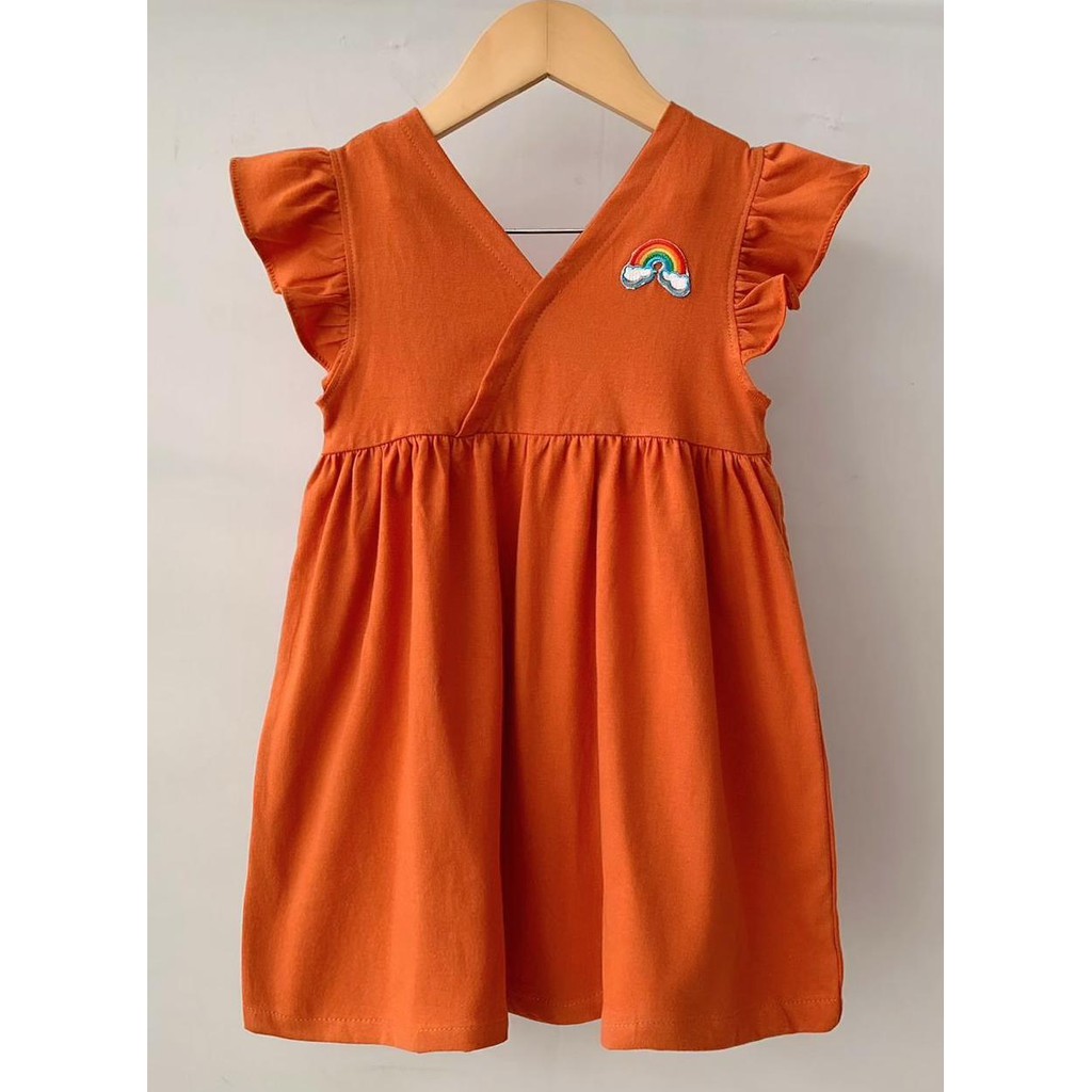 Dress Anak Bayi V Pelangi Mix Warna Size 1-5tahun-8