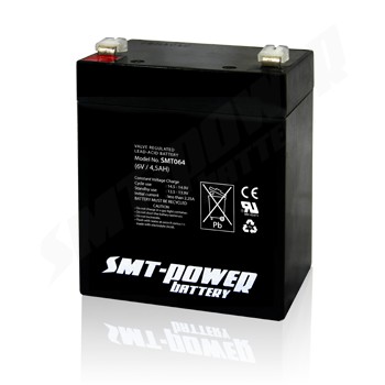 BATERAI SEPEDA ELEKTRIK 6V - 4.5AH SMT POWER Battery SMTO64 AKI KERING 6 Volt 4.5 Ah Aki Baterai Mainan Mobilan Anak 6V 4.5Ah 6v4.5 Ah Accu Kering