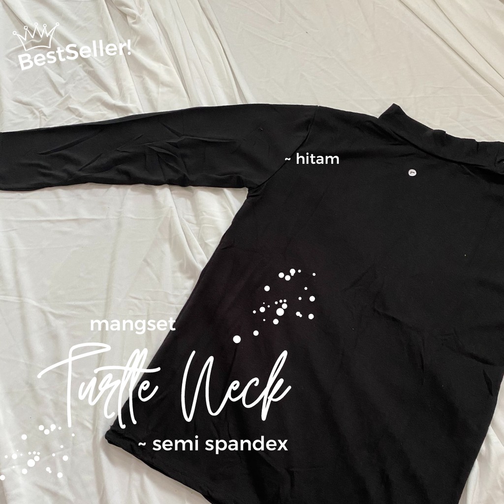 Manset Kaos Wanita / Manset Baju muslim / Inner wanita muslim / Manset turtleneck / Daleman Muslim