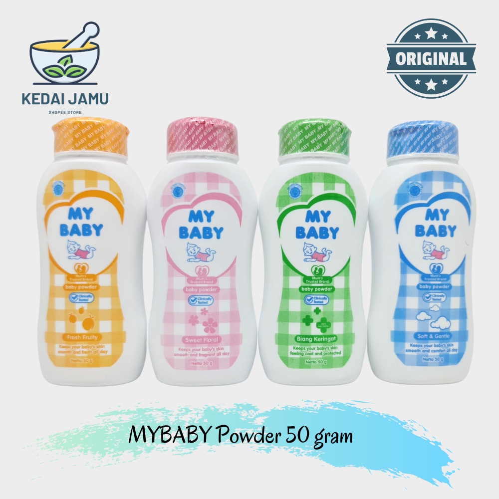 My Baby Powder Bedak Bayi Kemasan 50 Gram (KECIL)