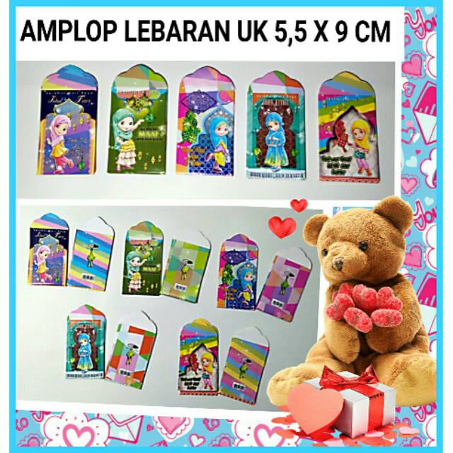 

Amplop lebaran, Angpao lebaran ukuran 5,5 x 9 cm 1pack = 8 lembar