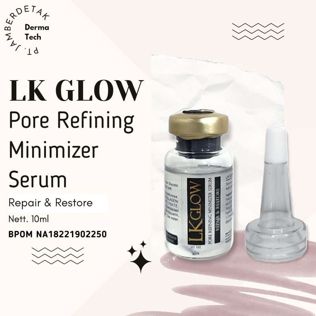 LKGLOW LK GLOW CARE  serum bopeng scar repair and restore 10 ml acne scar untuk perbaikan kulit sudah BPOM RI