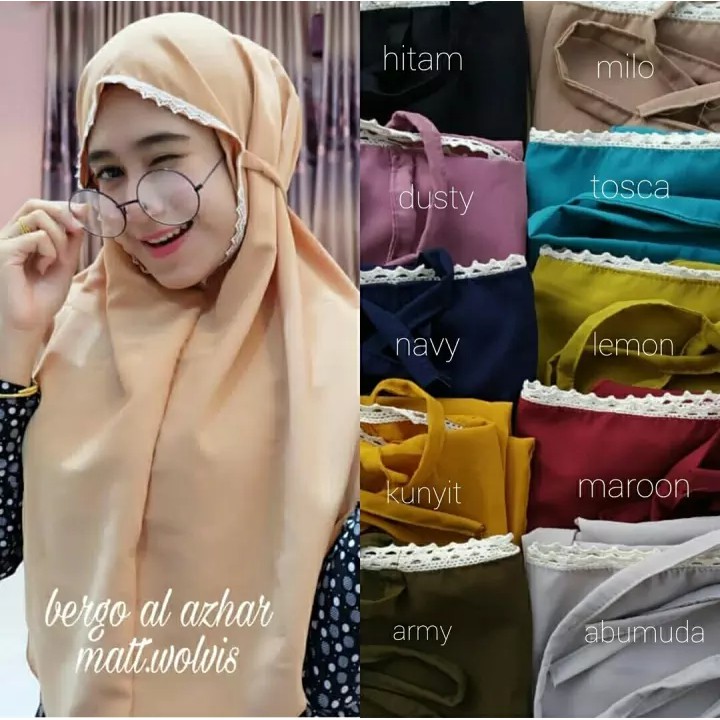 HIJAB.OOTD JILBAB INSTANT BERGO AINA AL AZHAR