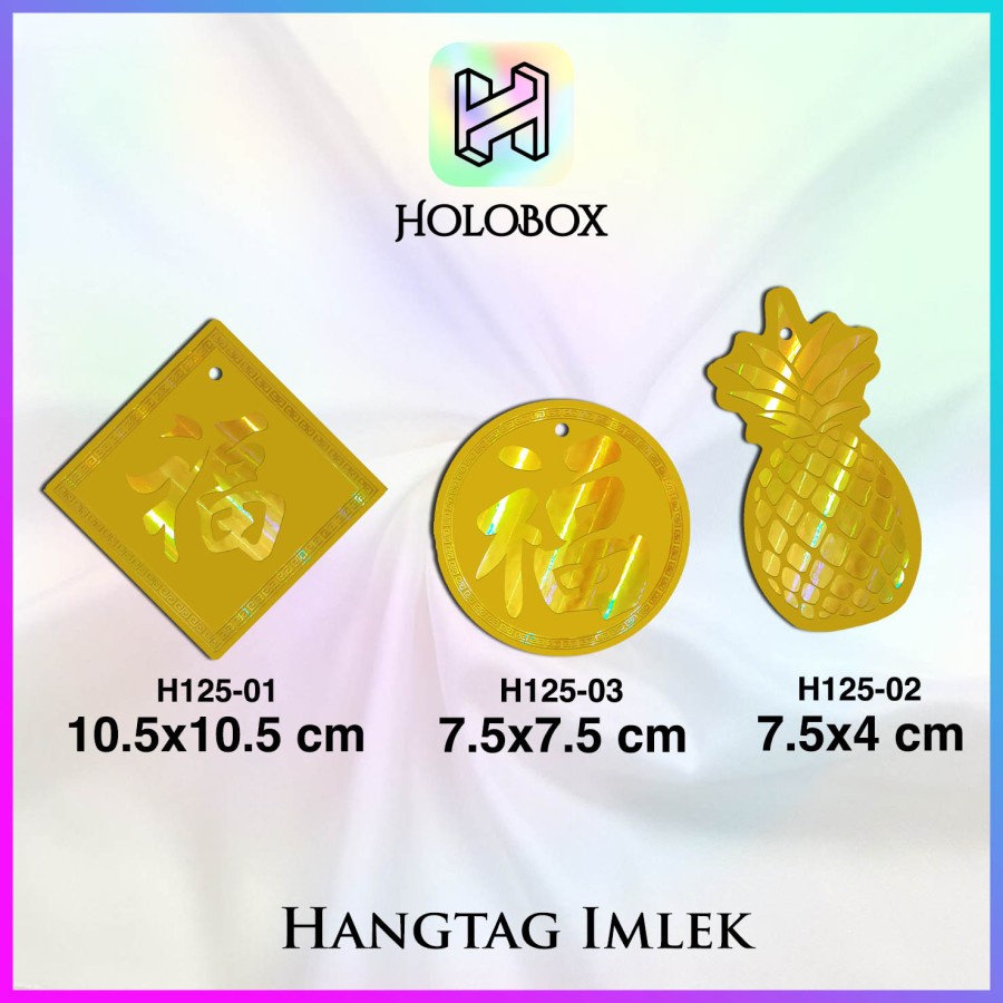 

Hangtag Imlek Emas / Label CNY / Tag Sincia / Edisi Chinese New Year / H125