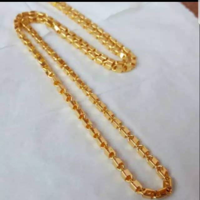 Kalung rantai emas lapis 24k