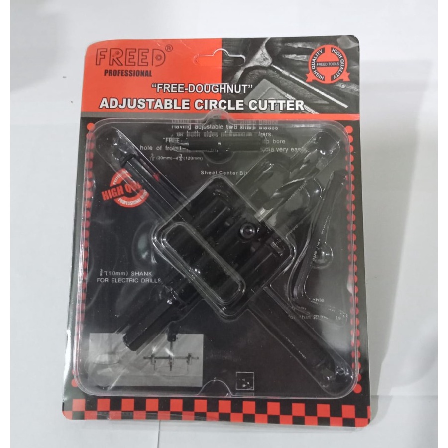 Adjustable Circle Cutter Mata Bor Hole saw Pelubang Jangka Melobangi Kayu GRC triplek plastik gypsum
