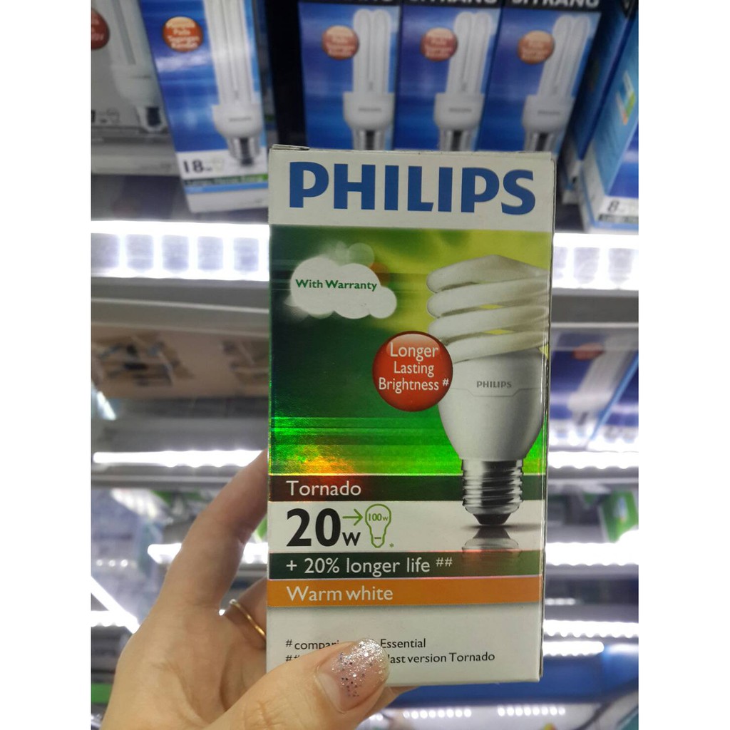 Bola Lampu Tornado 20Watt Kuning PHILIPS