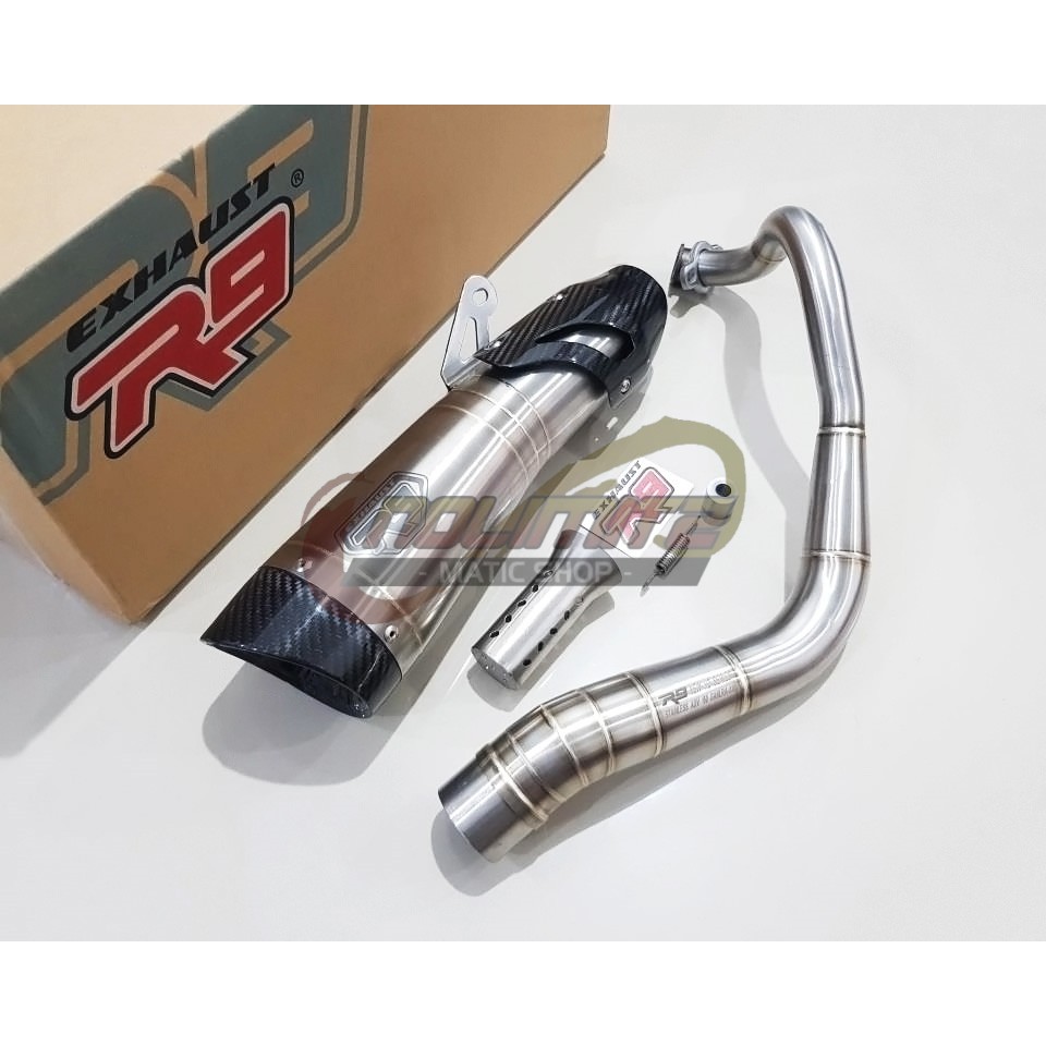 Knalpot Racing R9 H2 SS ORI Full System Free DB Killer Honda ADV 150