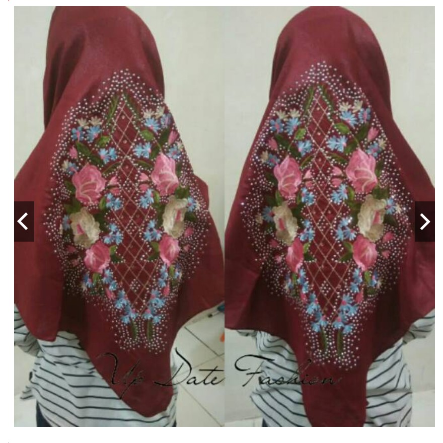 Hijab Premium Shinar Glamour Azara Glowing Mewah variasi bordir+Swarovski