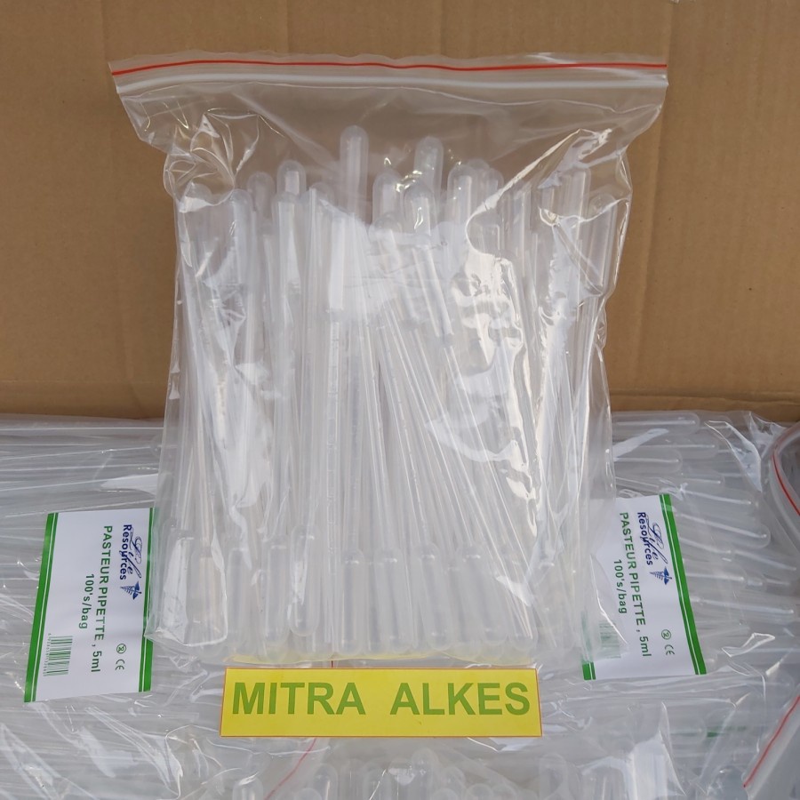 Pipet Tetes Plastik 5ml. Pipet Tetes 5 ml. Drop Pasteur Pipette 5 ml