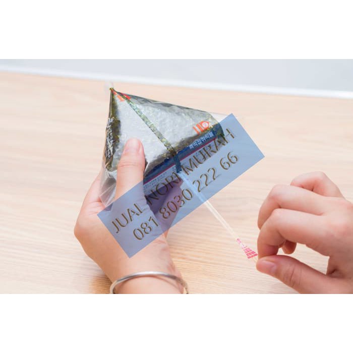 

Manjun Triangle Onigiri Wrapper 100 lembar Nori + Plastik