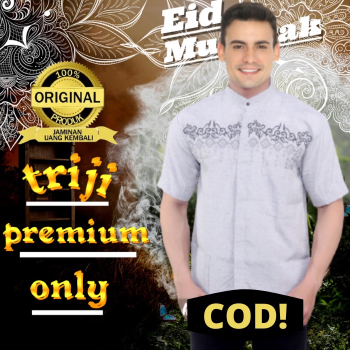 Baju Koko Muslim Pria Lengan Pendek Terbaru Cowok Dewasa Laki Kokoh  lois pria original pria Pengaji