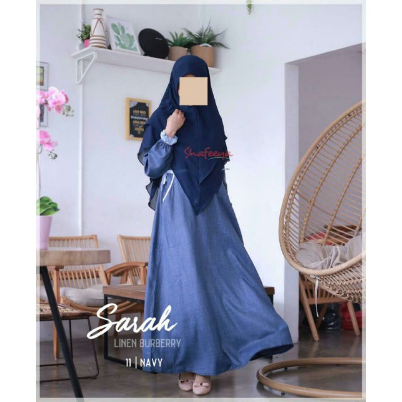 Shafeeya gamis polos sarah dress