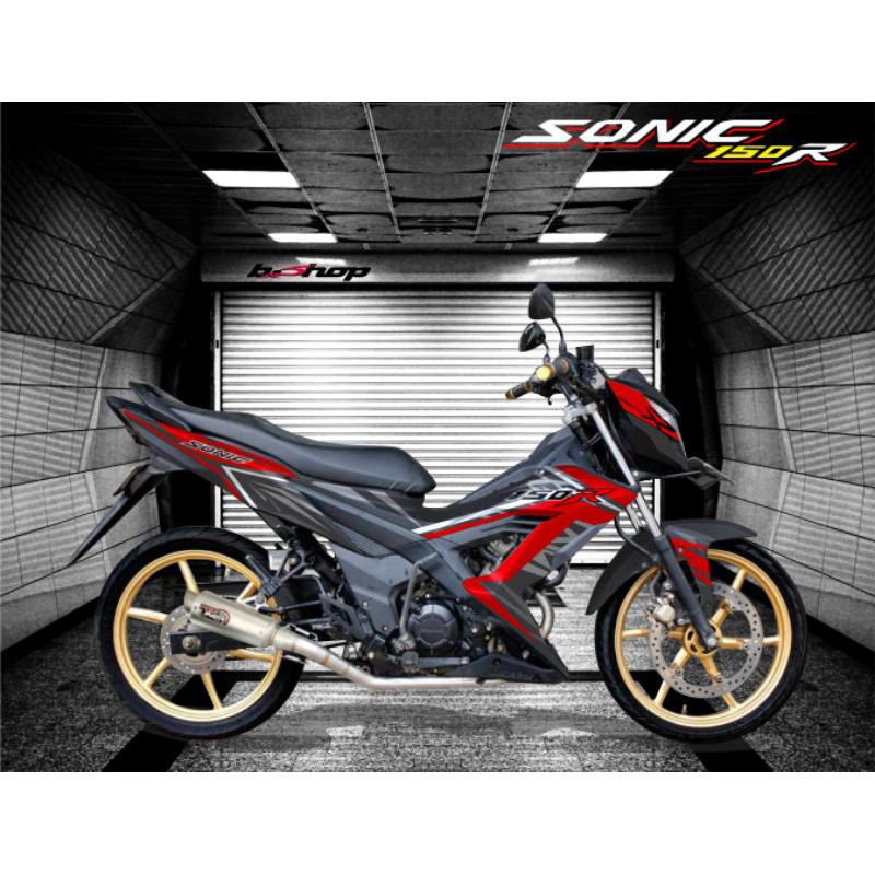 Decal motor sonic 150 r full body Striping sonic 150r full motif Sticker decal sonic variasi
