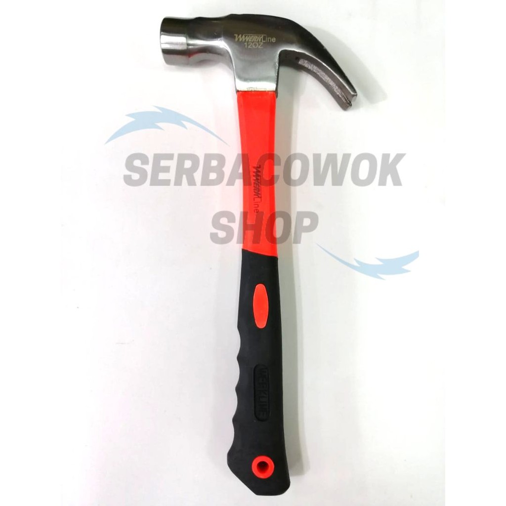 Promo Palu Kambing Martil Claw Hammer 12 Oz Gg Fiber Werkline Termurah Berkualitas