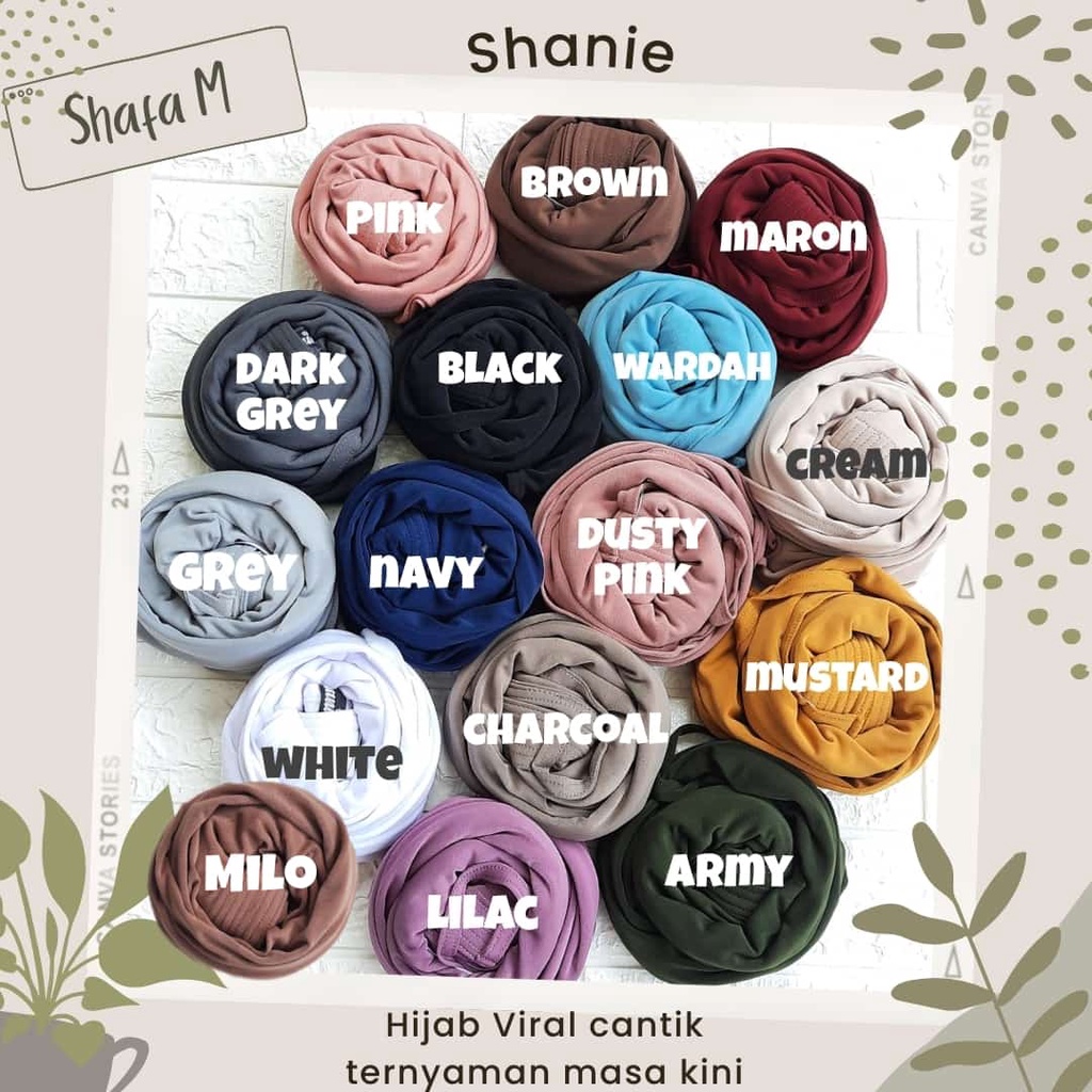 Bergo Shafa Jersey Premium Sale By Shanie Hijab