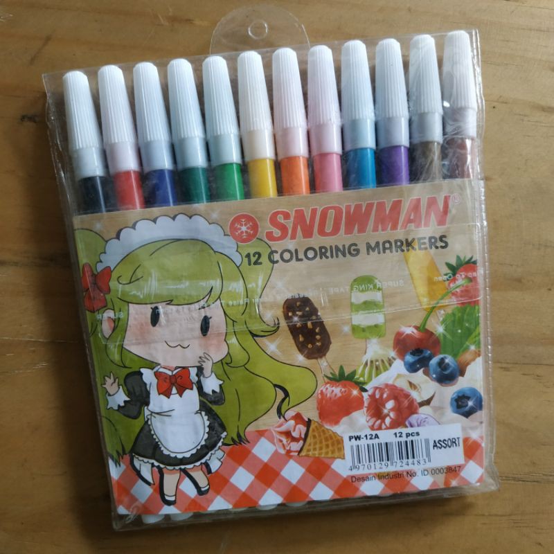 

Spidol Snowman Full Color - Sepidol Snowman 12 Warna
