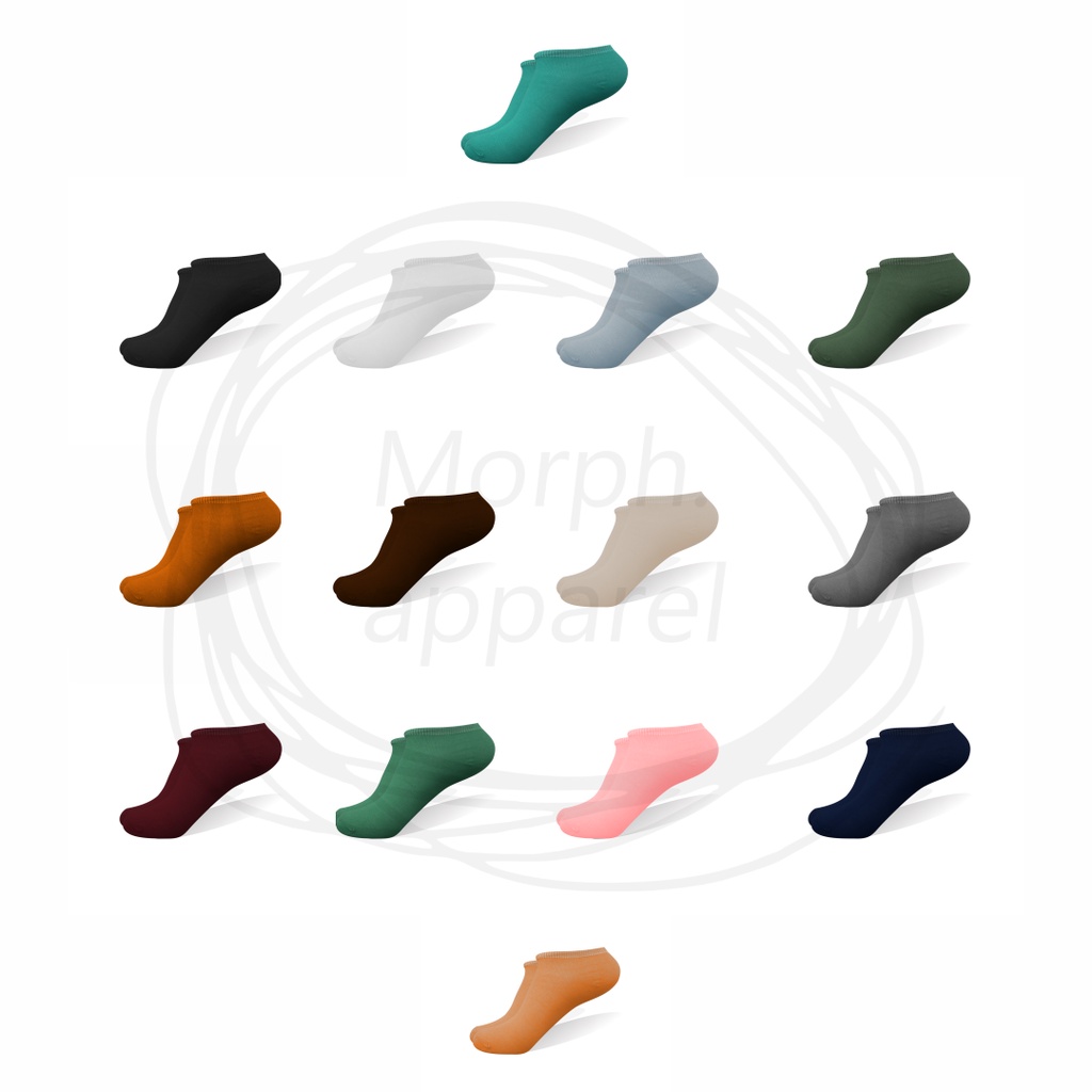 Kaos kaki Pendek / Mata Kaki  Ankle LowCut Polos (BISA PILIH WARNA)-1