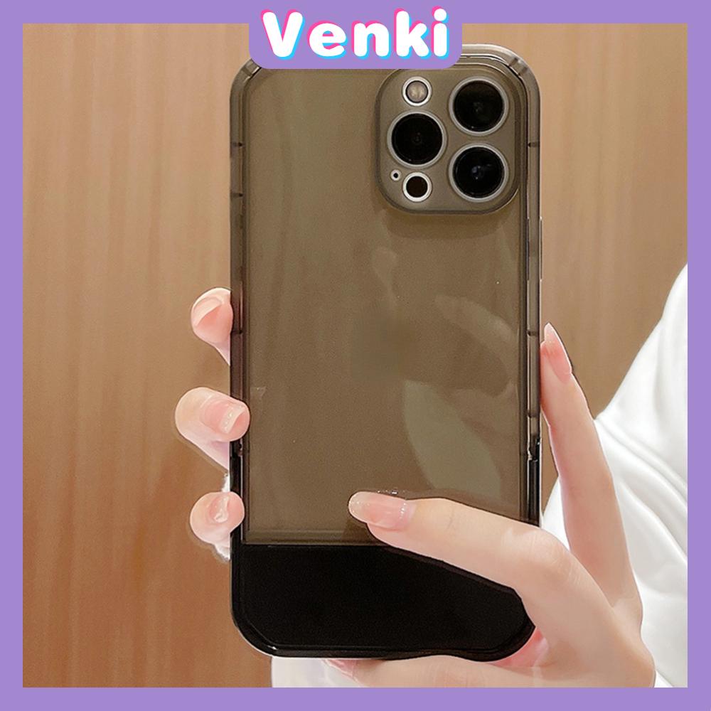 iPhone Case Silicone Soft Cover Folding Stand Clear Candy Color Airbag Shockproof Camera Cover Protection Compatible For iPhone 11 iPhone 13 Pro Max iPhone 12 Pro Max iPhone 7 Plus