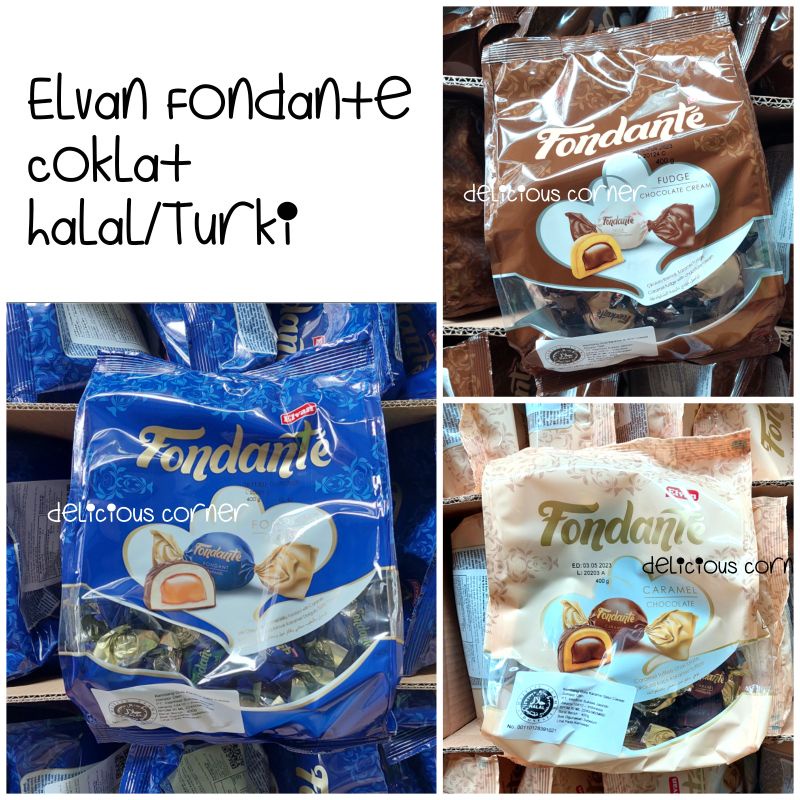 

Elvan Fondante 400g Truffle Chocolate coklat turki cokelat