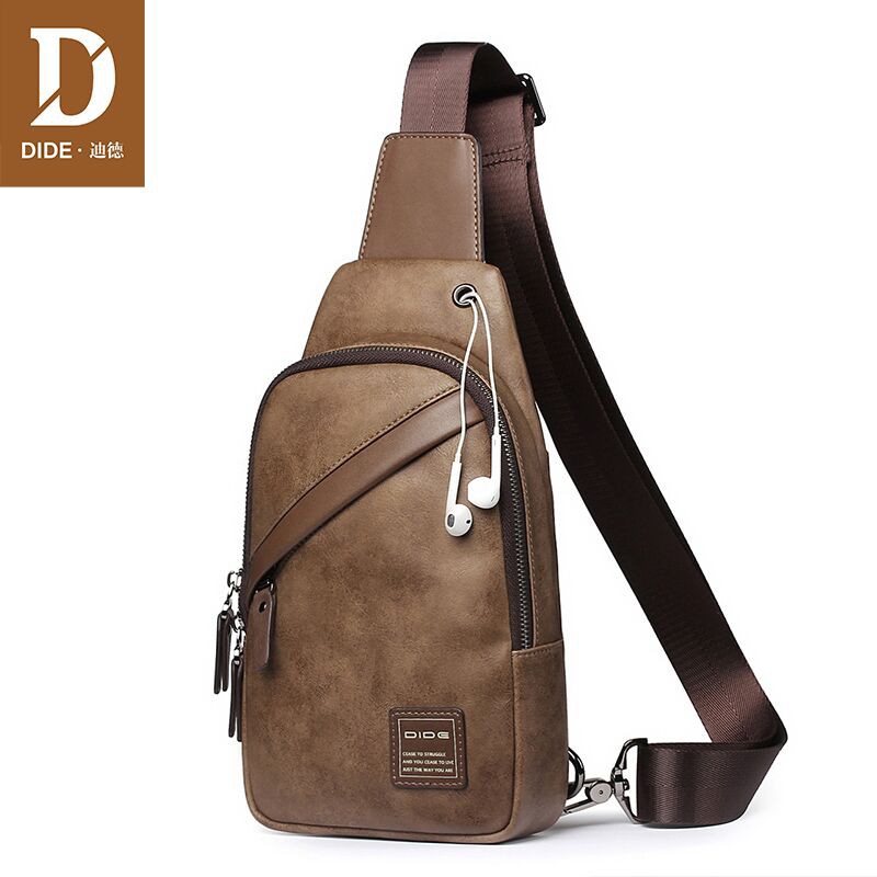 TAS SELEMPANG PRIA KULIT / TAS SLEMPANG / TAS DADA / TAS DIDE FASHION SLING BAG v3 - DIDE-JG826