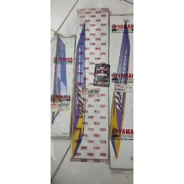 stiker striping mio sporty biru catur 2003_2004 original